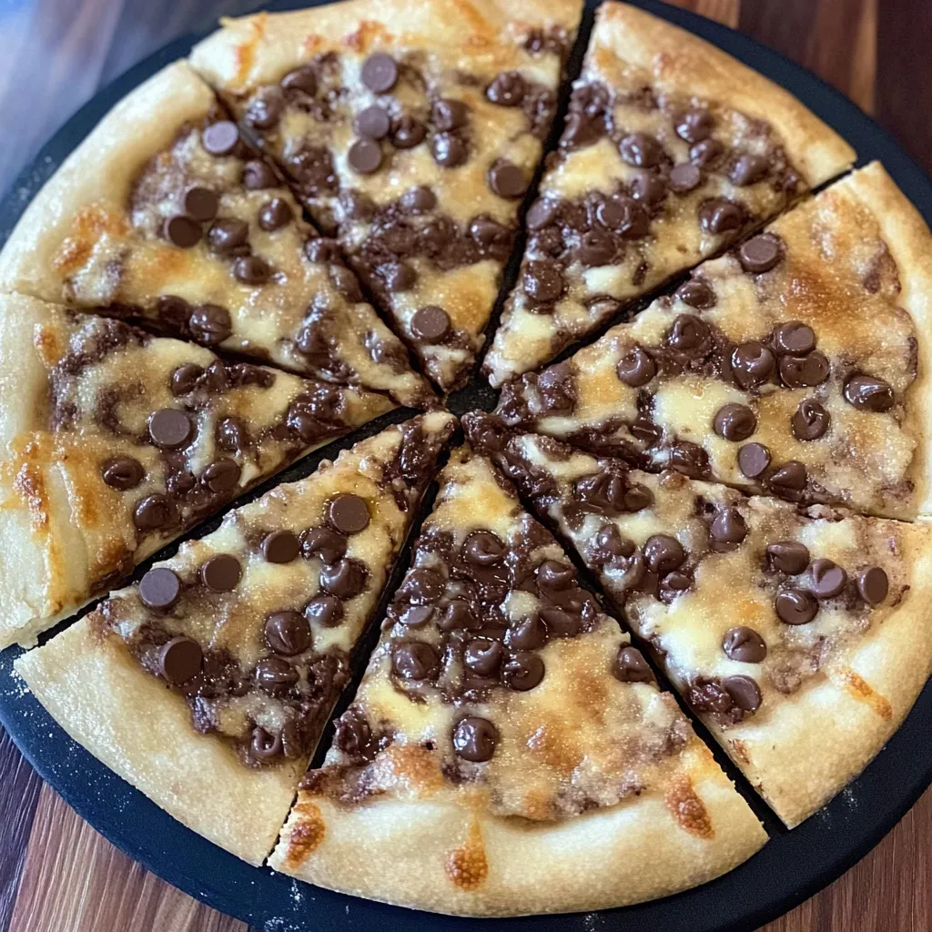 Chocolate Chip Dessert Pizza