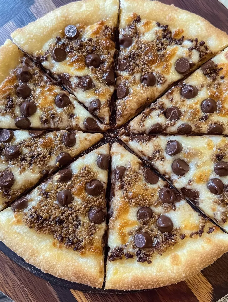 Chocolate Chip Dessert Pizza Recipe