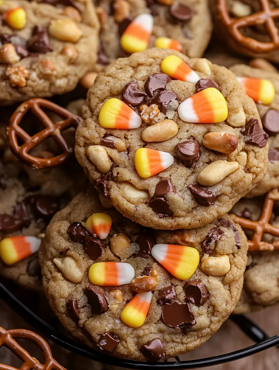 Candy Corn Trail Mix Cookies Homemade