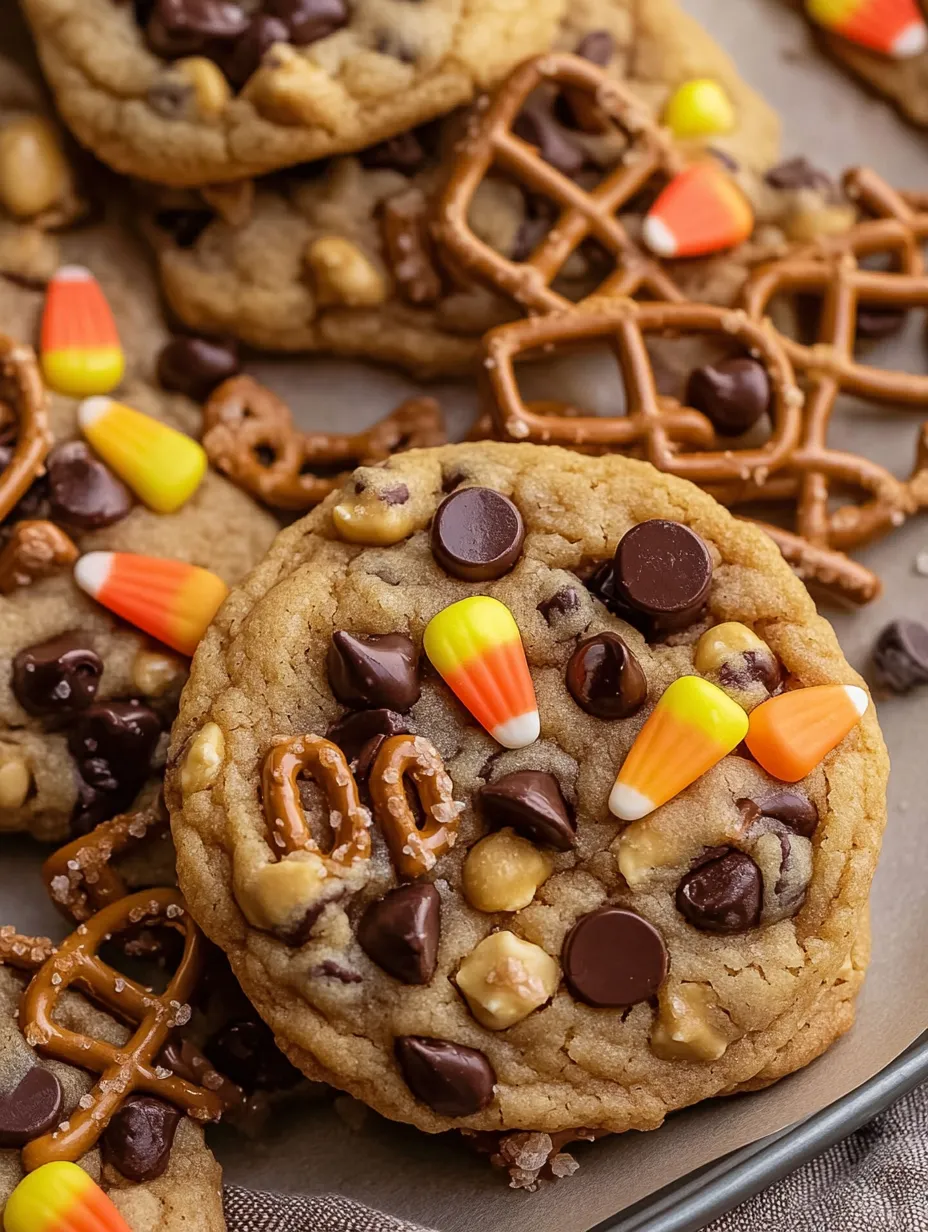 Candy Corn Trail Mix Cookies Recipe