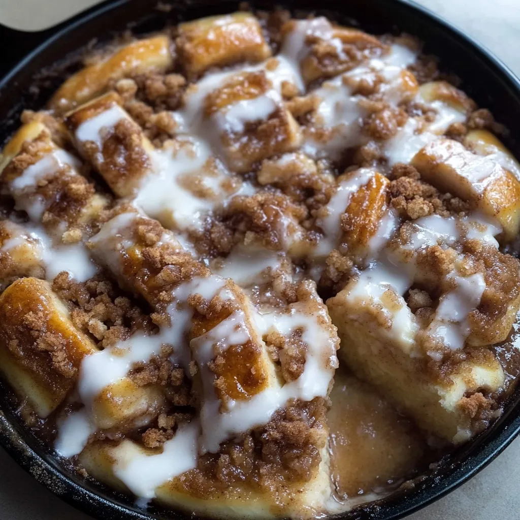 Apple Crisp Cinnamon Roll Casserole