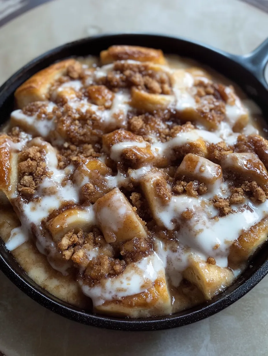 Apple Crisp Cinnamon Roll Casserole Recipe