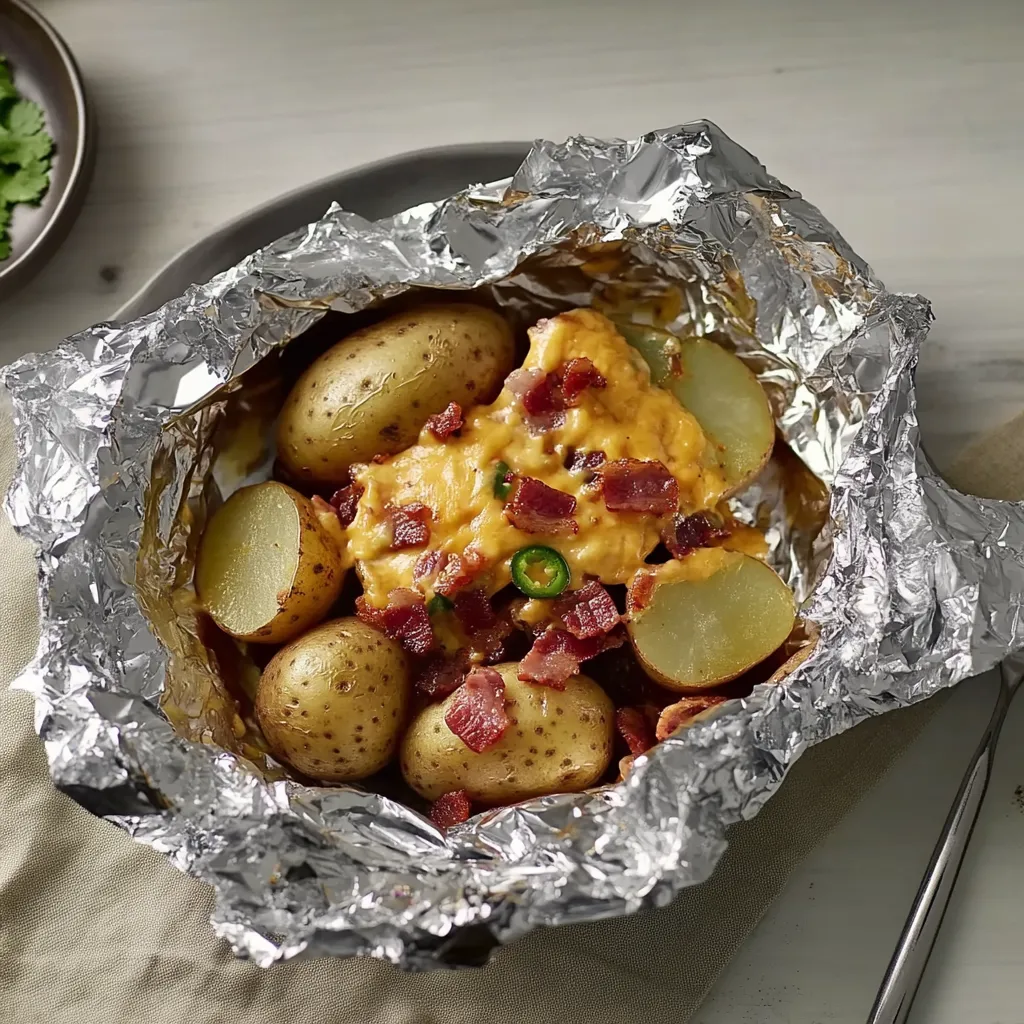 Cheesy Bacon Ranch Potato Foil Packets