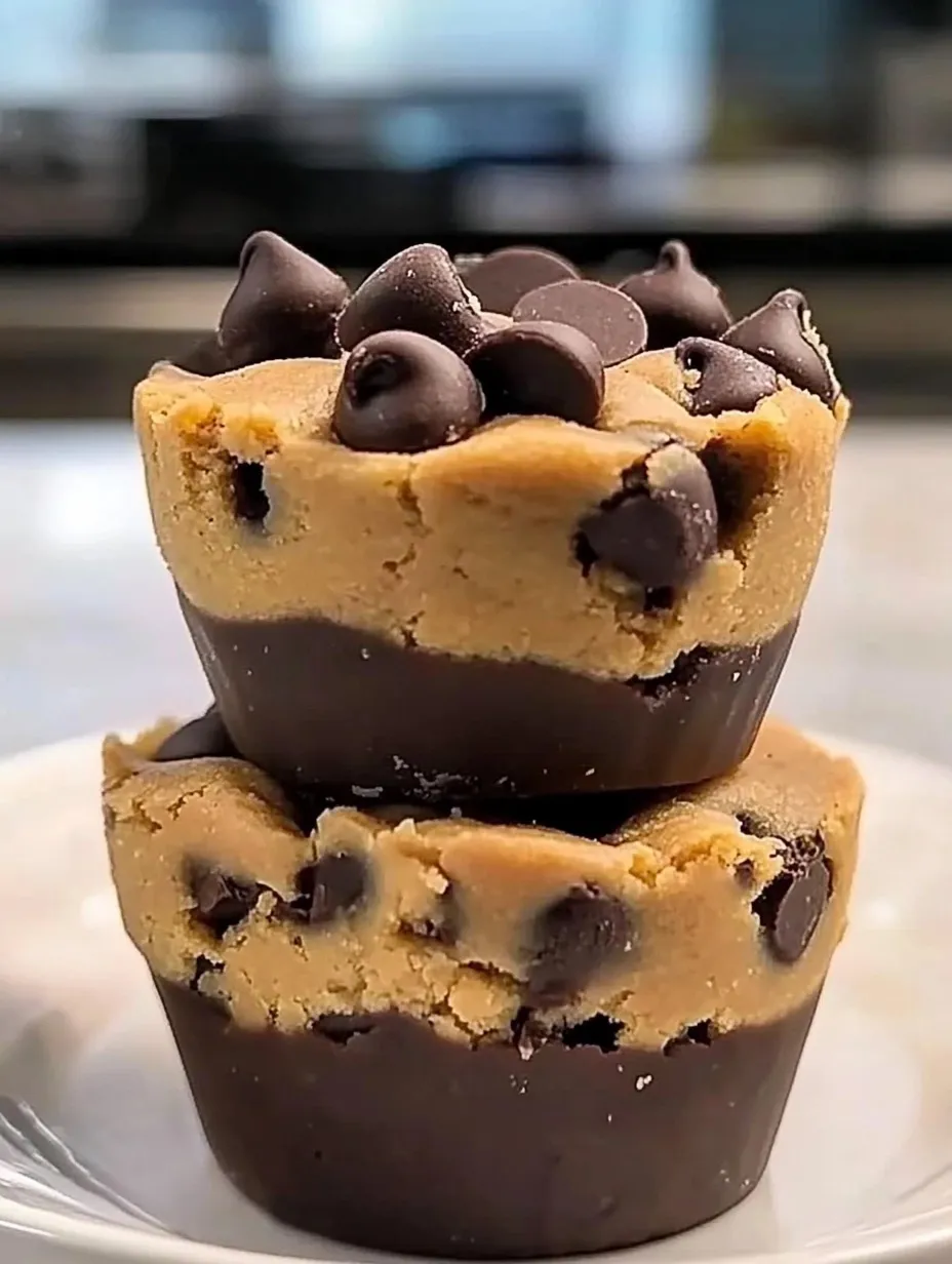 Peanut Butter Chocolate Chip Cookie Cups Homemade