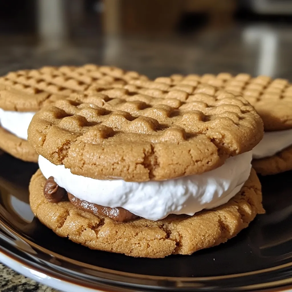 Peanut Butter S'mores Sandwich Cookies