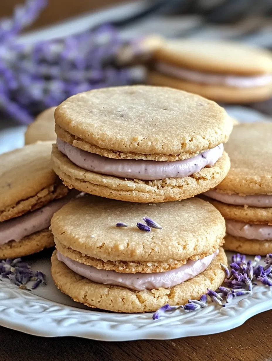 Lemon Lavender Sandwich Cookies Recipe