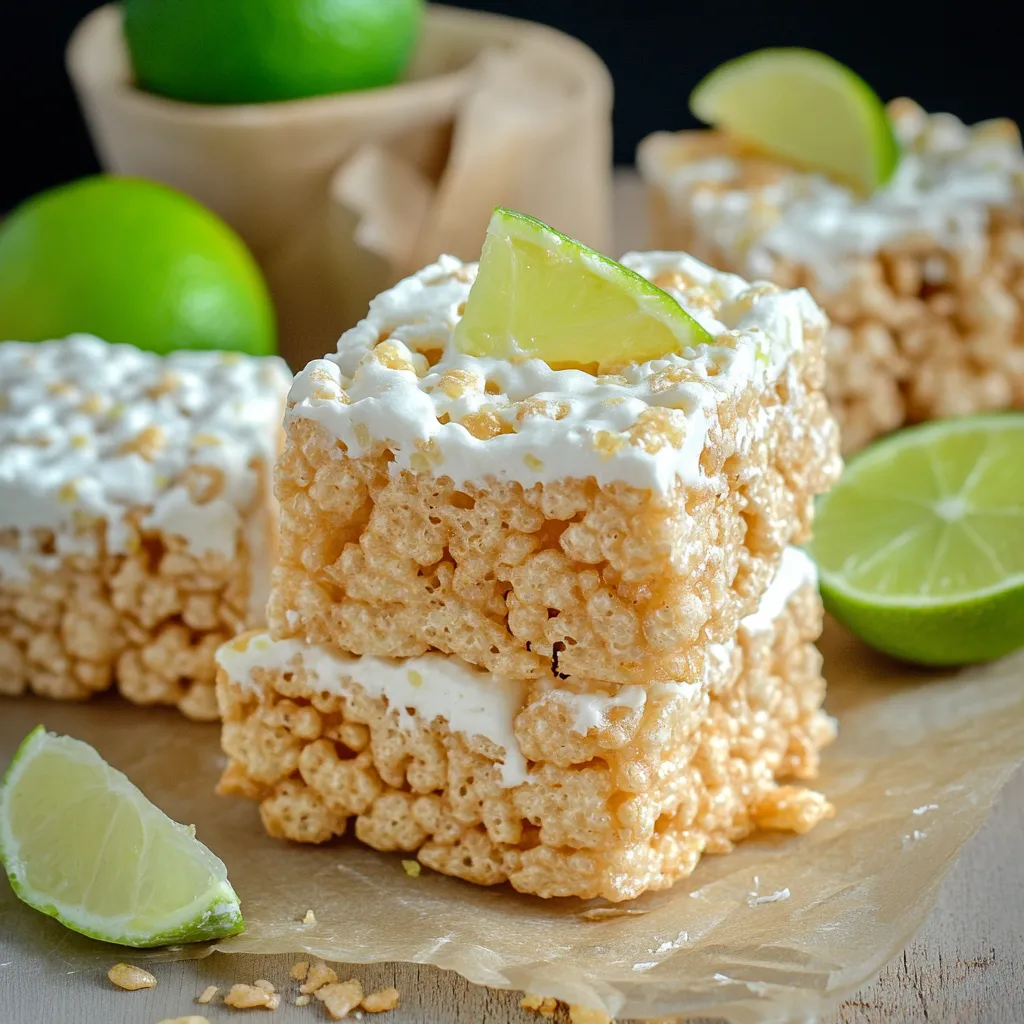 Key Lime Pie Rice Krispie Treats