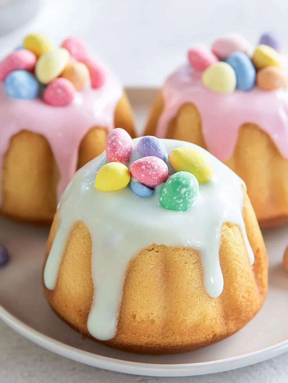 Surprise Inside Mini Easter Bundt Cakes Recipe