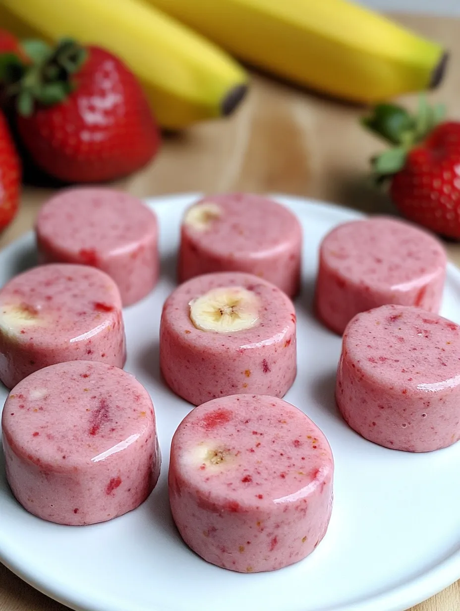 Easy Strawberry and Banana Smoothie Bites for Dogs