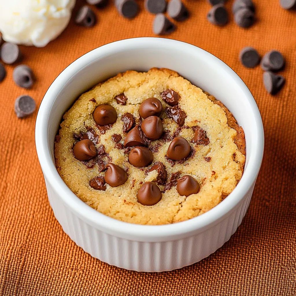 Microwave Chocolate Chip Cookie