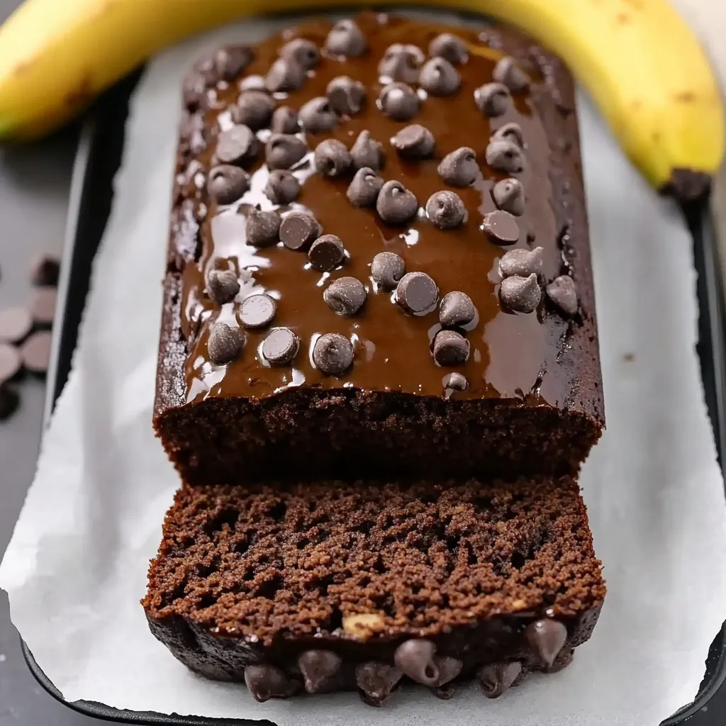 Healthy Chocolate Banana Bread