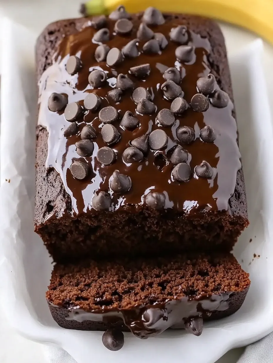 Easy Healthy Chocolate Banana Bread