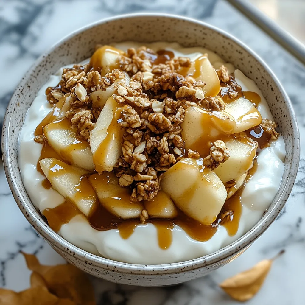 Caramel Apple Pie Yogurt Bowl