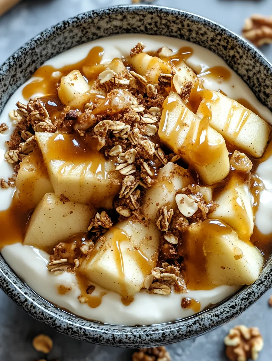 Caramel Apple Pie Yogurt Bowl Recipe