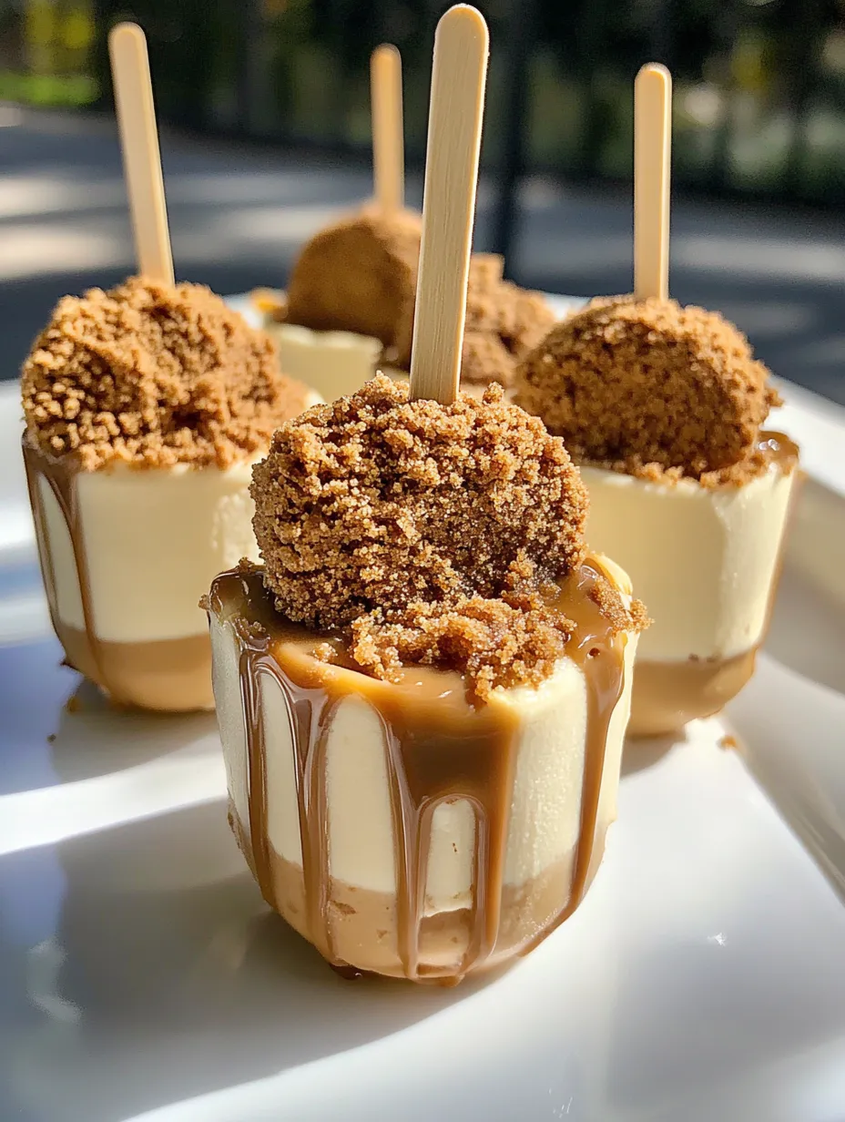 Easy Biscoff Cookie Butter Cheesecake Pops Recipe