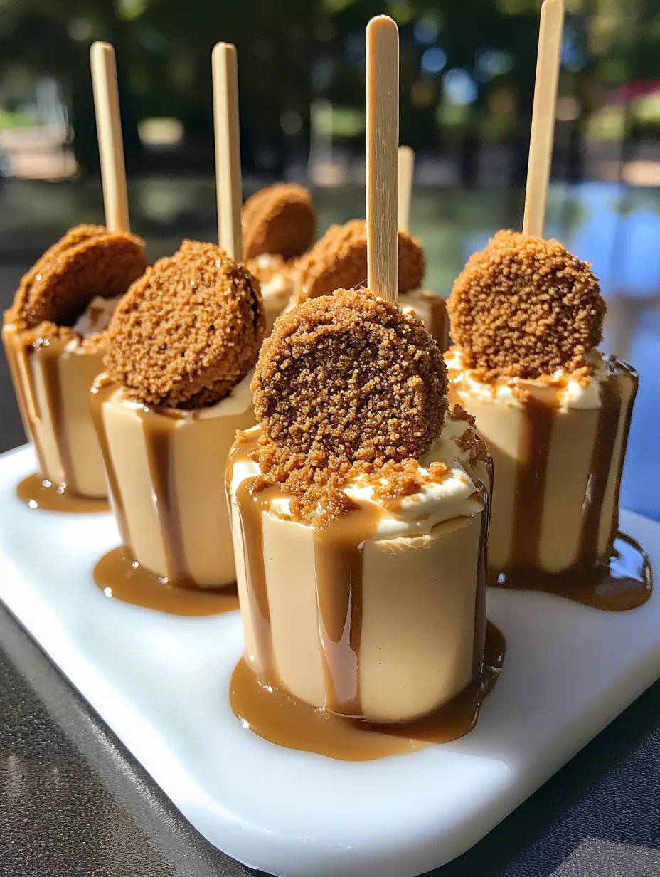 Biscoff Cookie Butter Cheesecake Pops Homemade