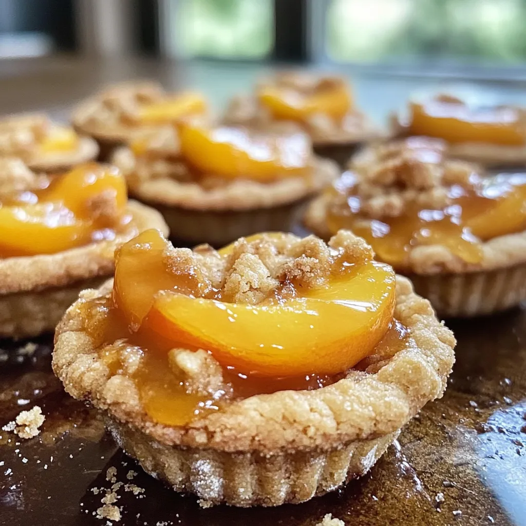 Peach Cobbler Cookie Cups