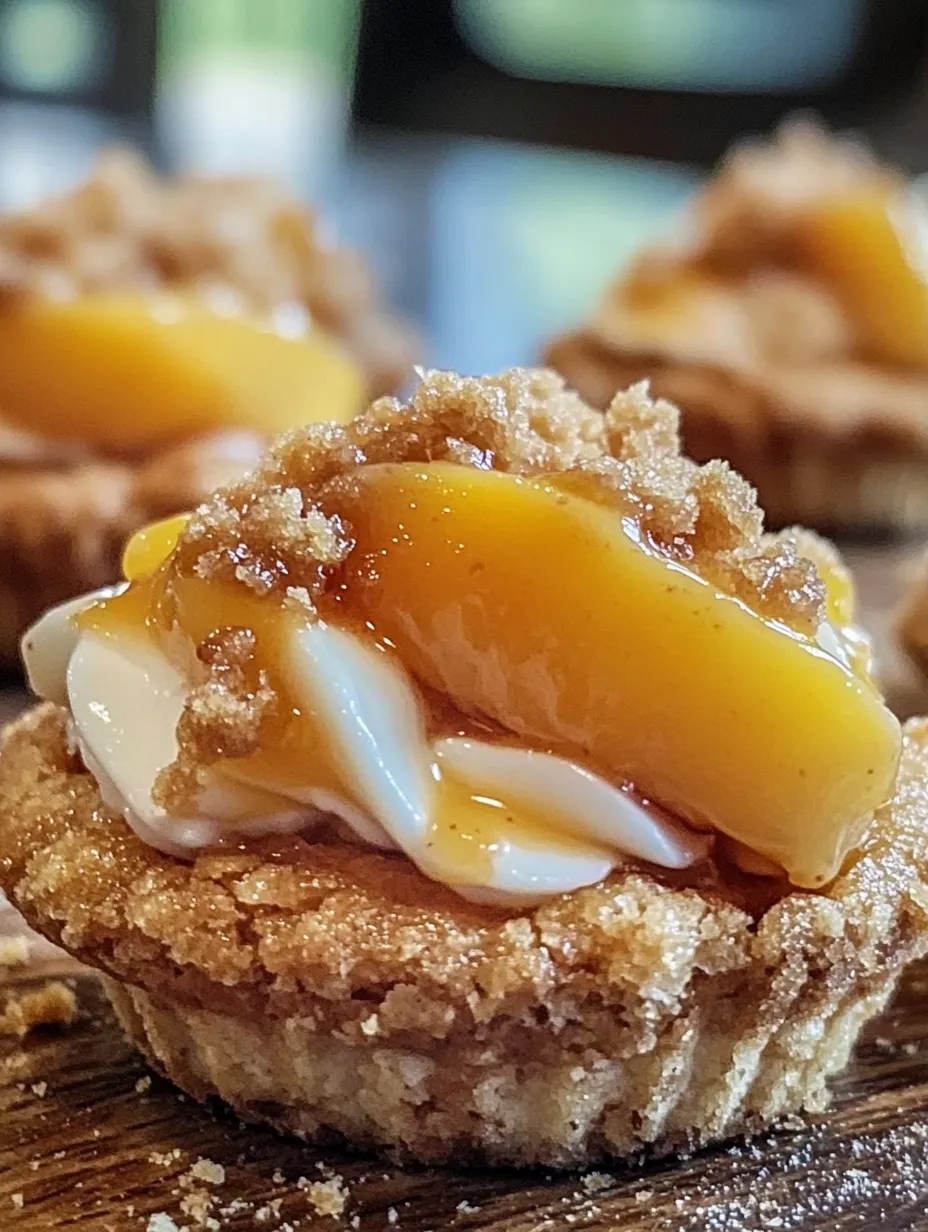 Peach Cobbler Cookie Cups Recipe