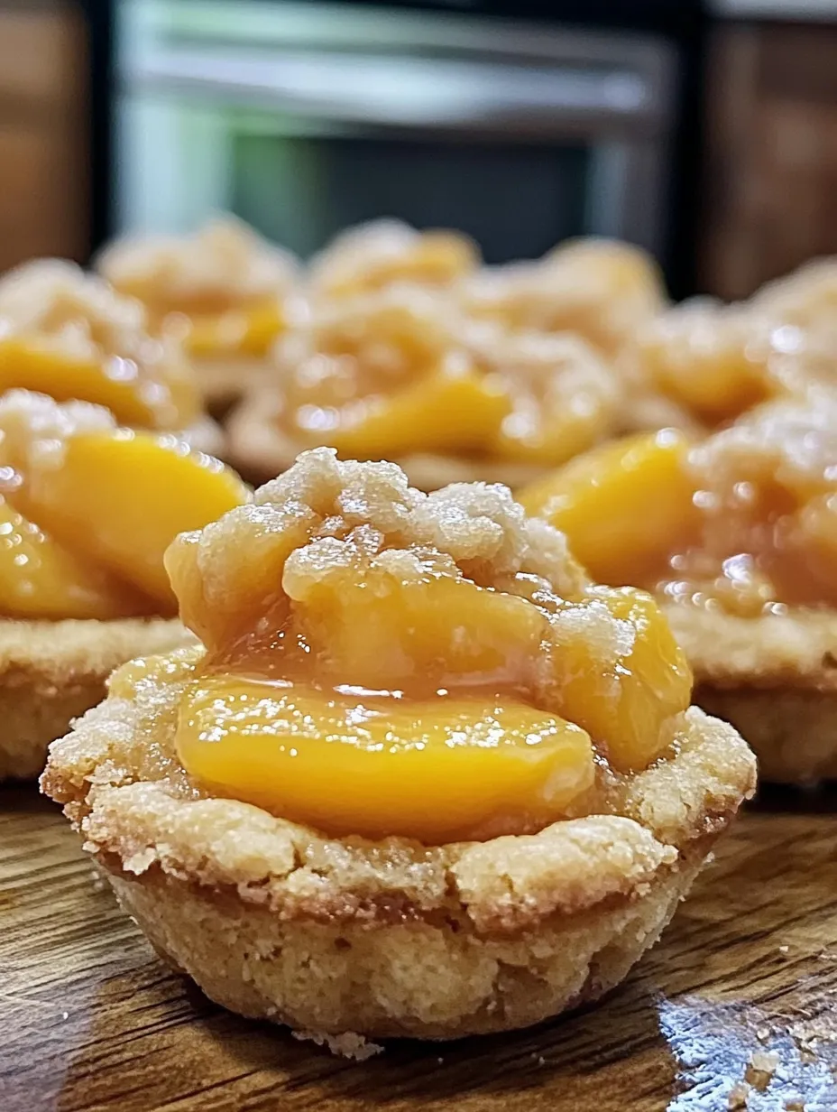 Easy Peach Cobbler Cookie Cups