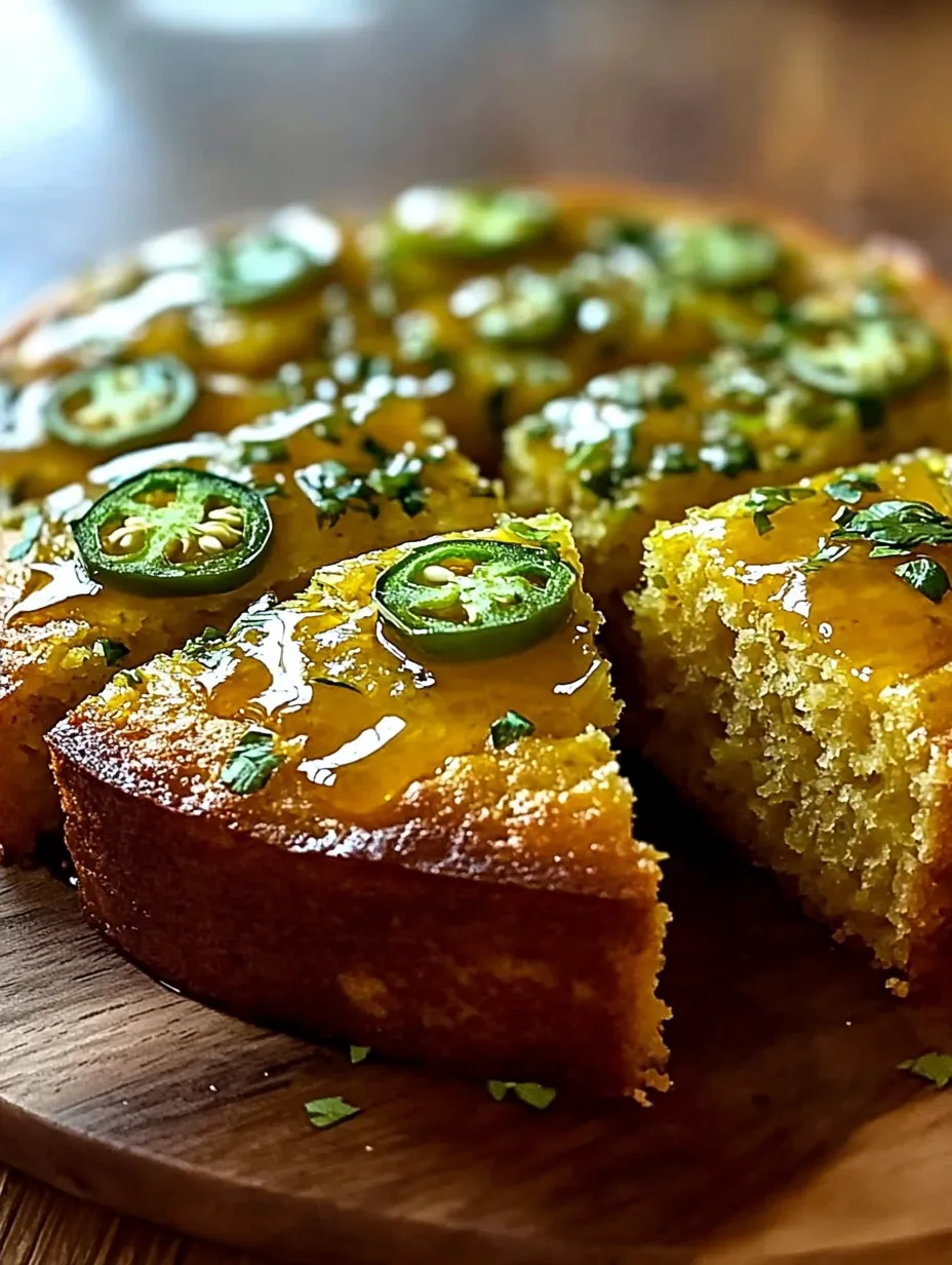 Easy Jalapeño Cornbread with Lime Honey Glaze