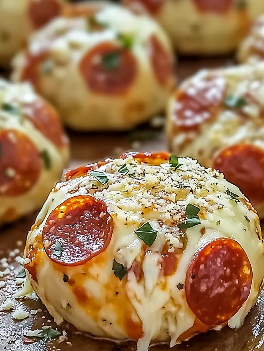 Cheesy Pepperoni Pizza Bombs Homemade