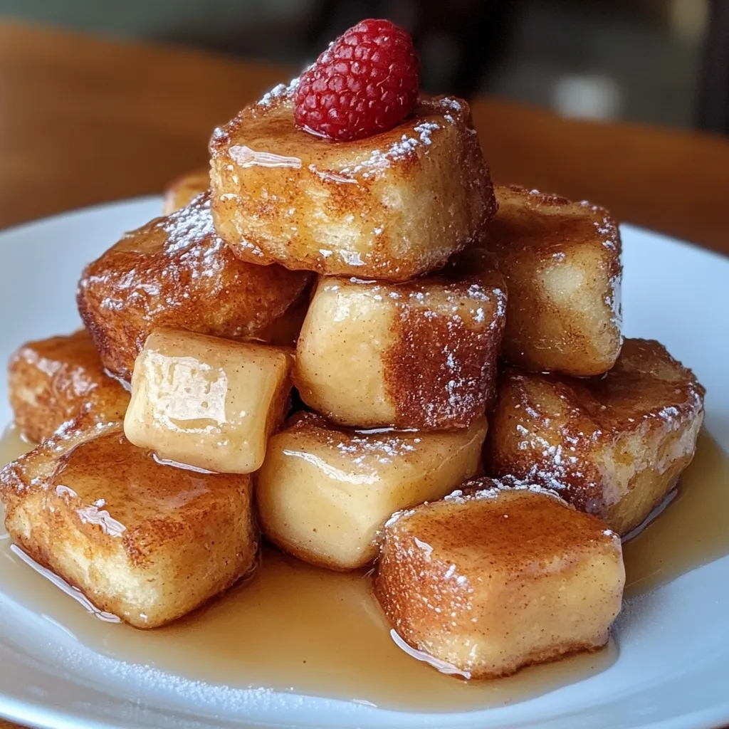 Cinnamon Roll French Toast Bites