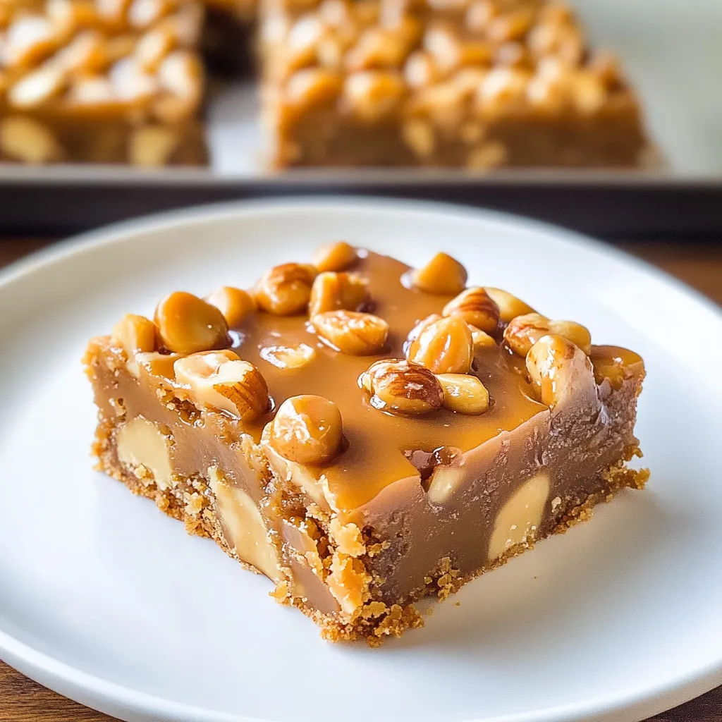 Gooey Butterscotch Nut Bars