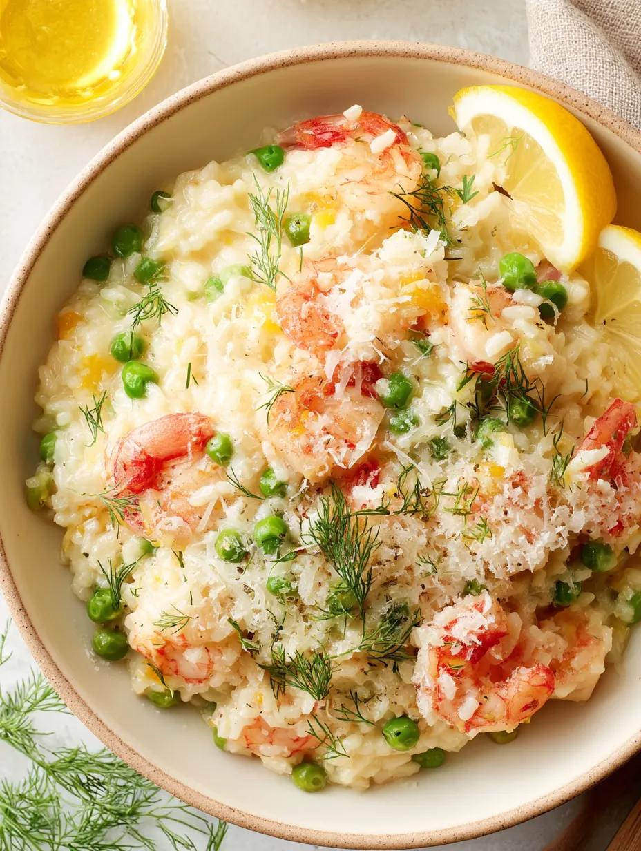 Shrimp Risotto with Peas