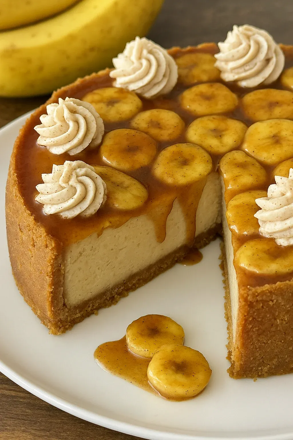 Bananas Foster Cheesecake