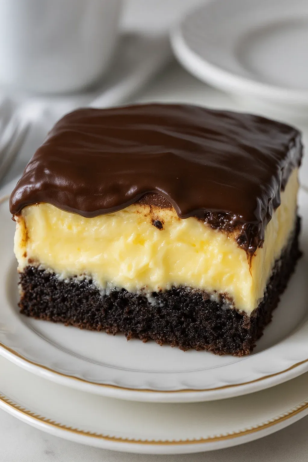 Boston Cream Poke Cake Recipe