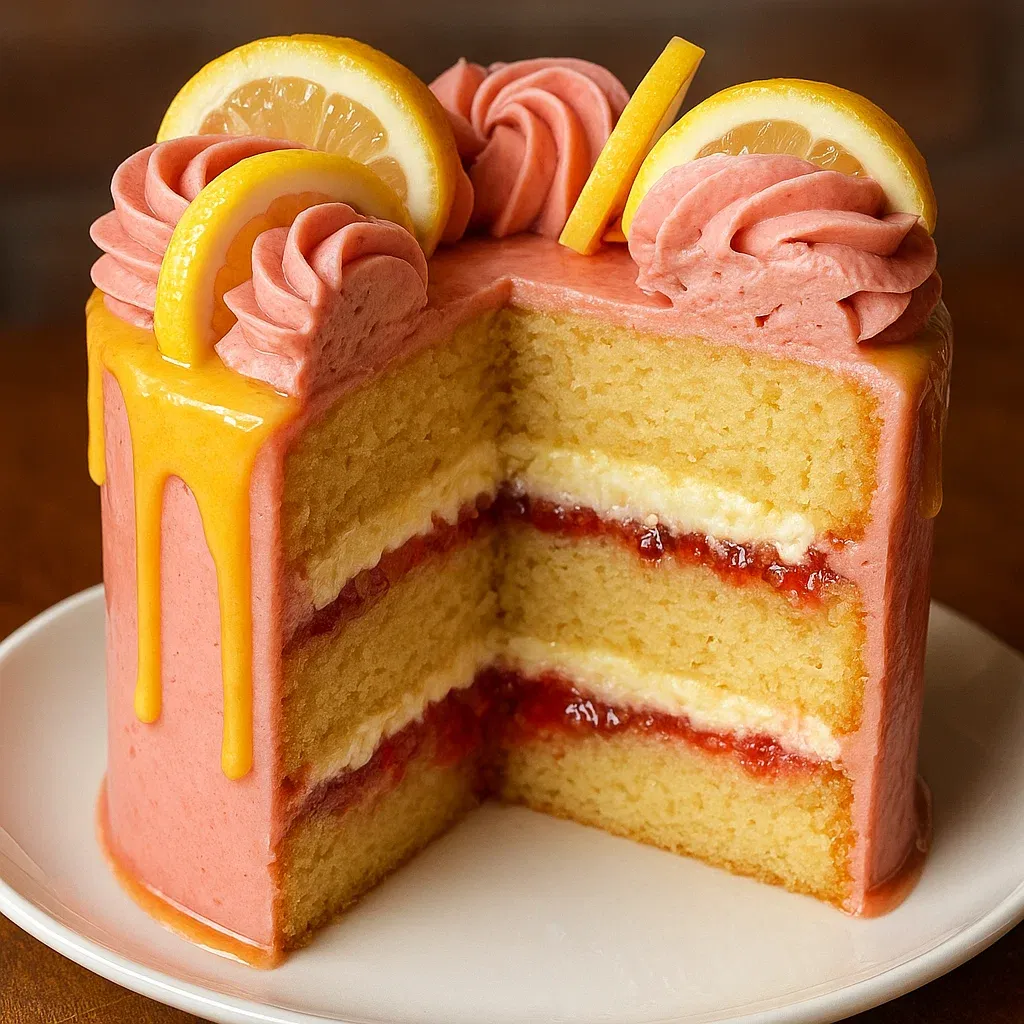 Strawberry Lemonade Cake