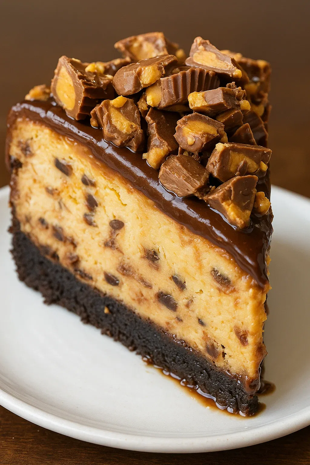 Chocolate Peanut Butter Cheesecake