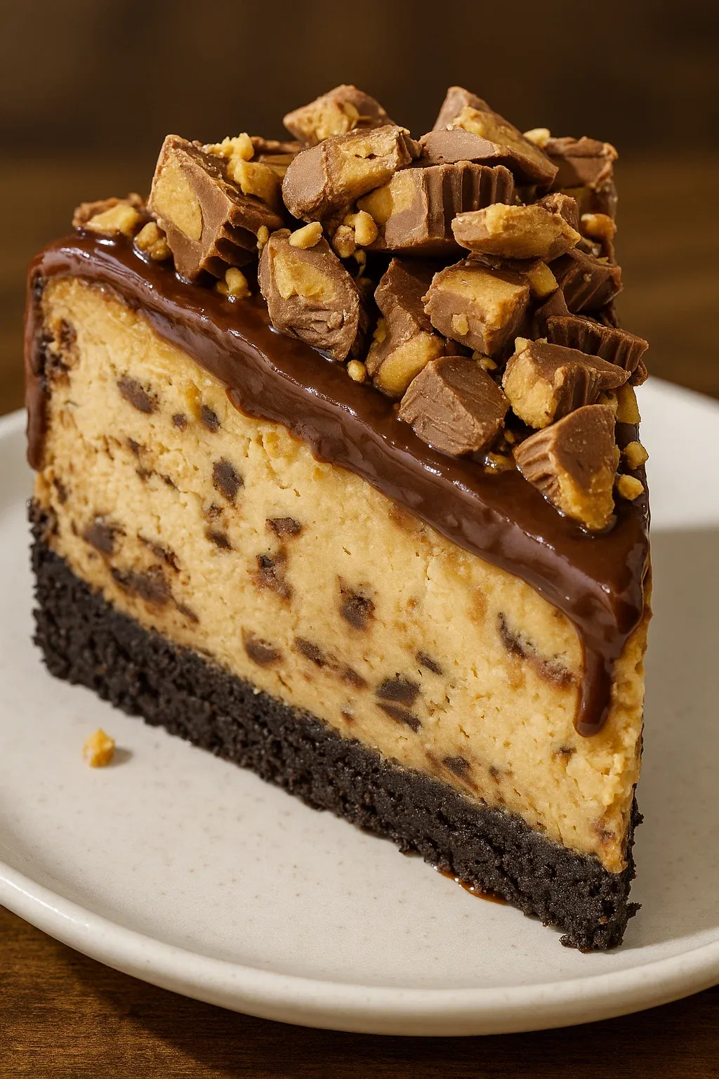 Chocolate Peanut Butter Cheesecake