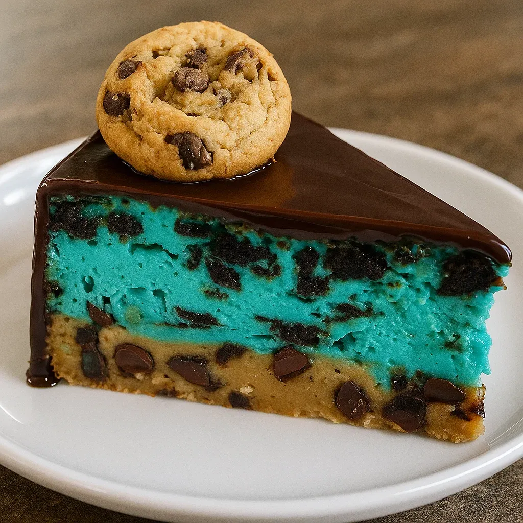Cookie Monster Cheesecake