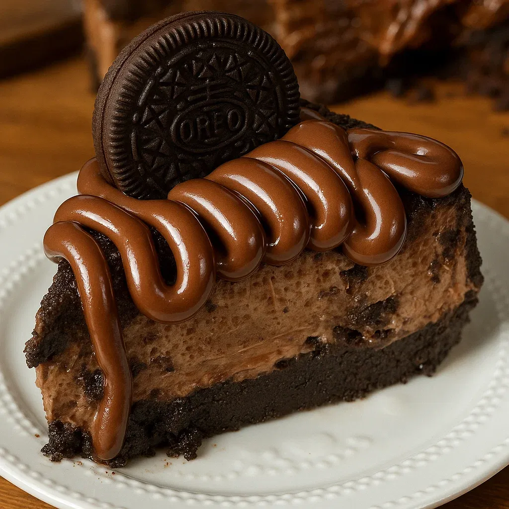 No Bake Oreo Nutella Cheesecake