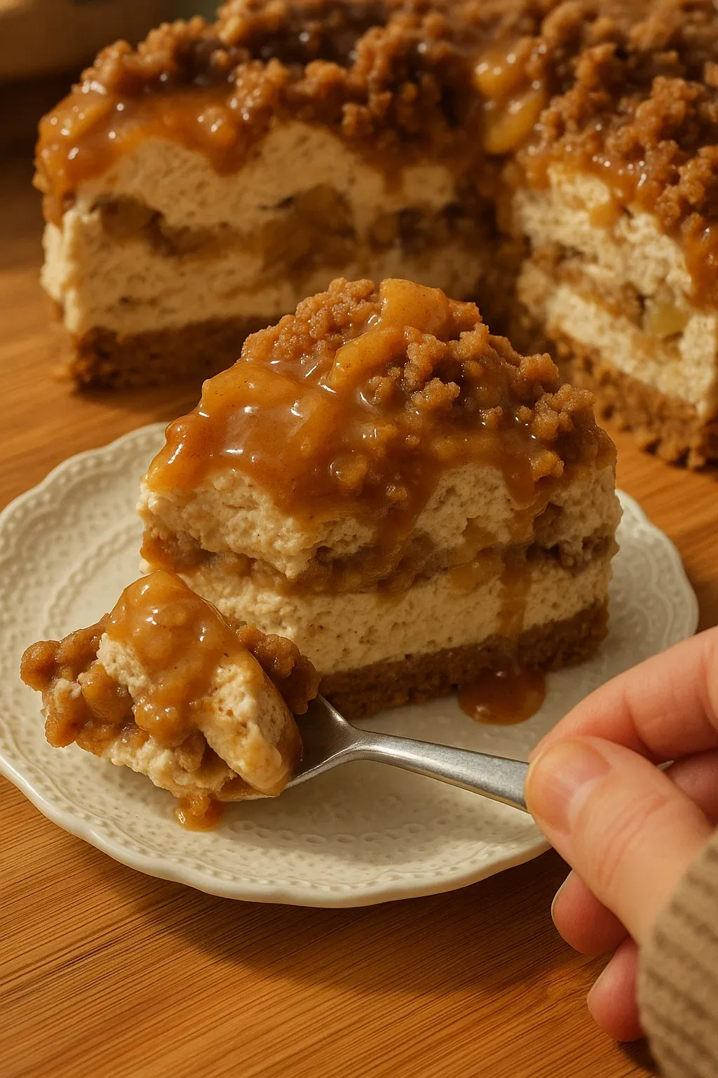 No bake Apple pie cheesecake
