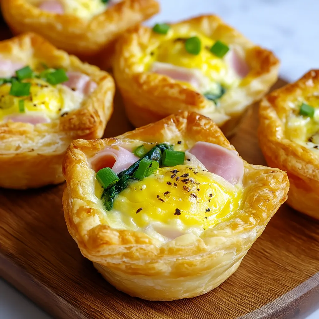 Savory Easter Puff Pastry Quiche Cups