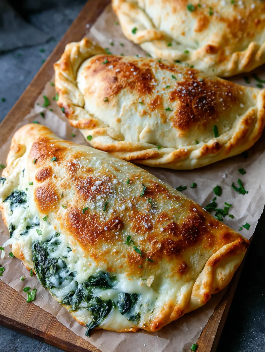 Ricotta and Spinach Calzones