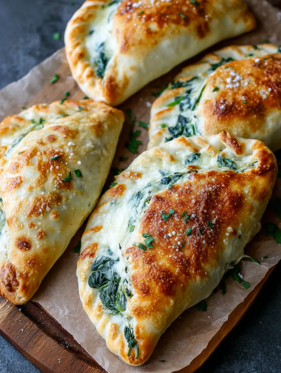 Ricotta and Spinach Calzones