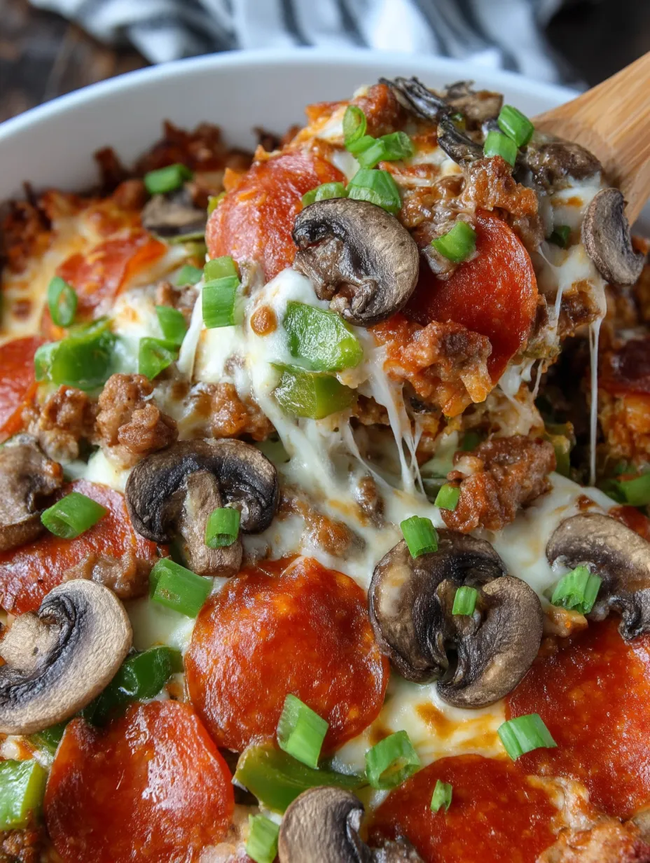 Low Carb Pizza Casserole