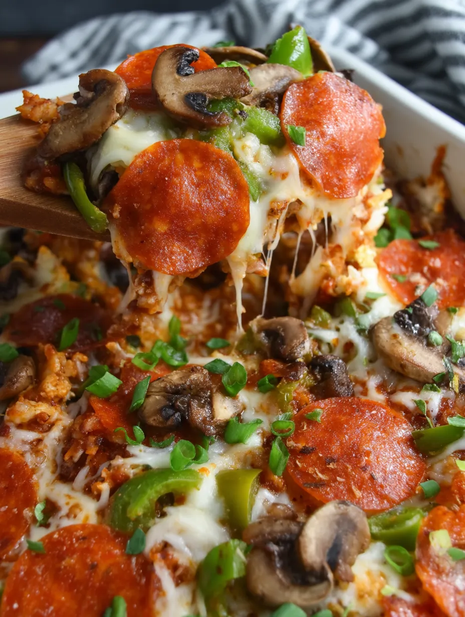 Low Carb Pizza Casserole