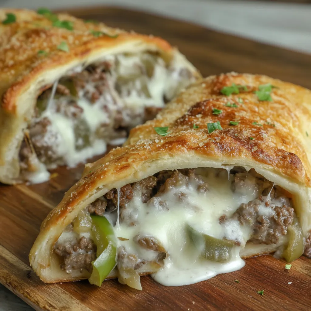 Philly Cheesesteak Stromboli