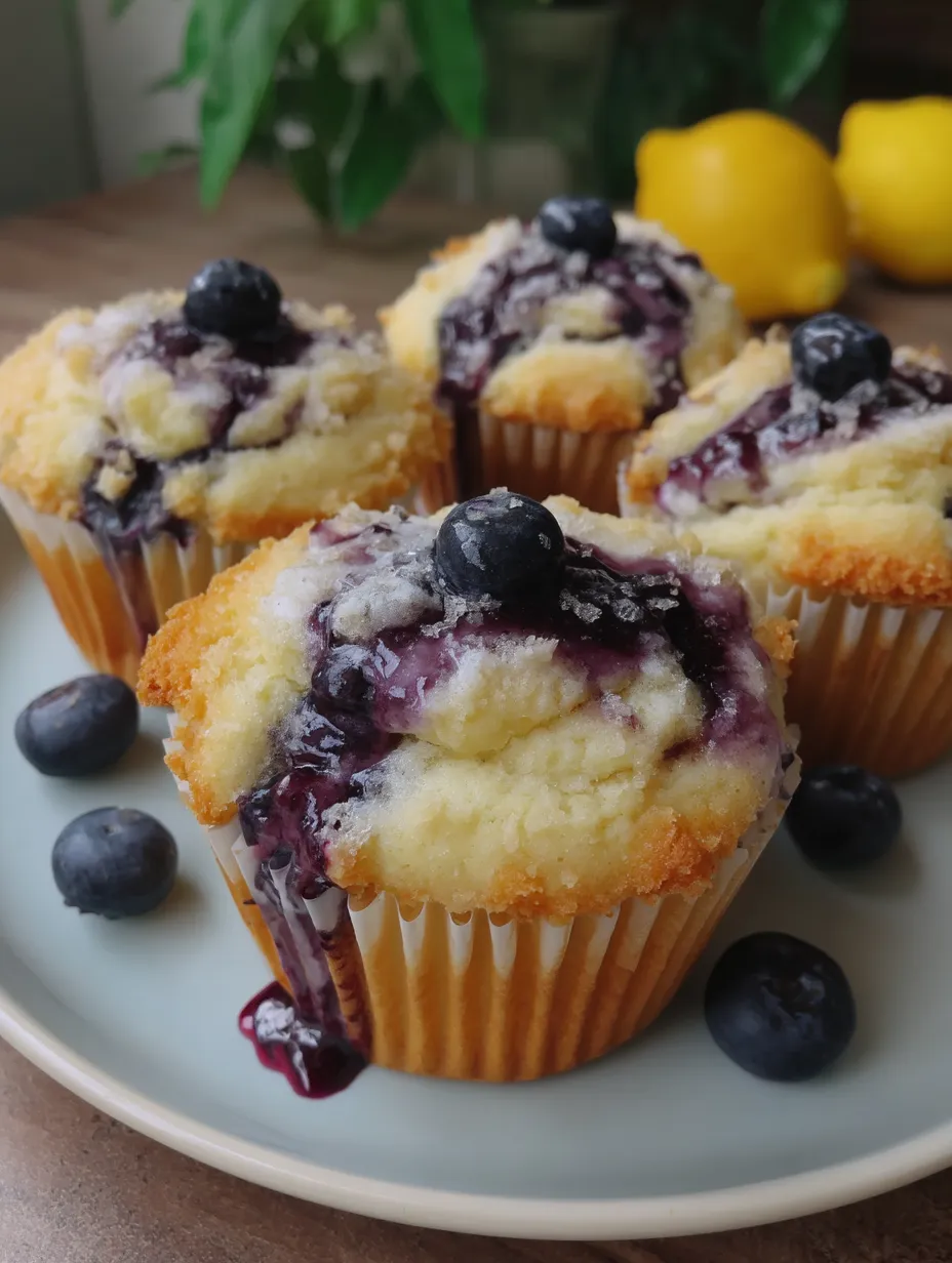 Blueberry Jam Muffins