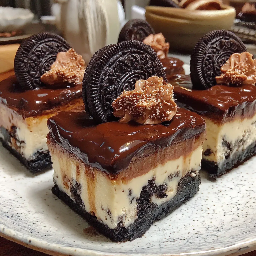 No-Bake Oreo Cheesecake Bars