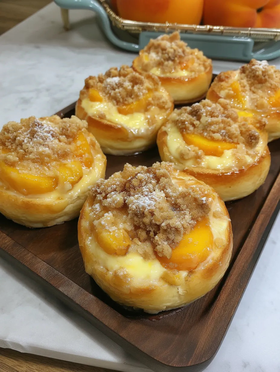 Peach brioche