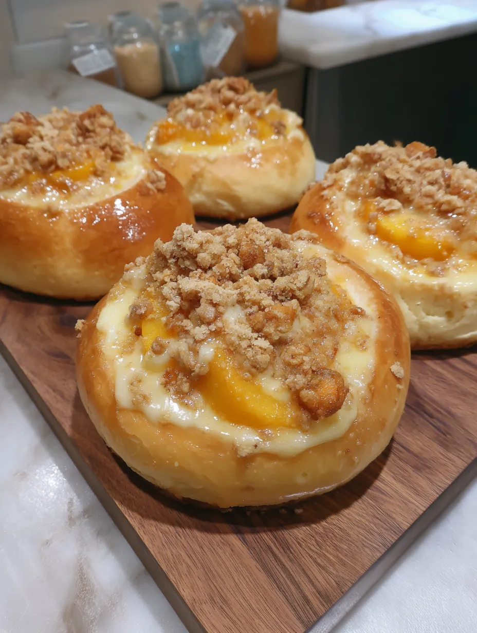 Peach brioche