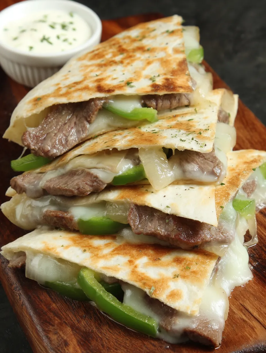 Cheese Steak Quesadillas