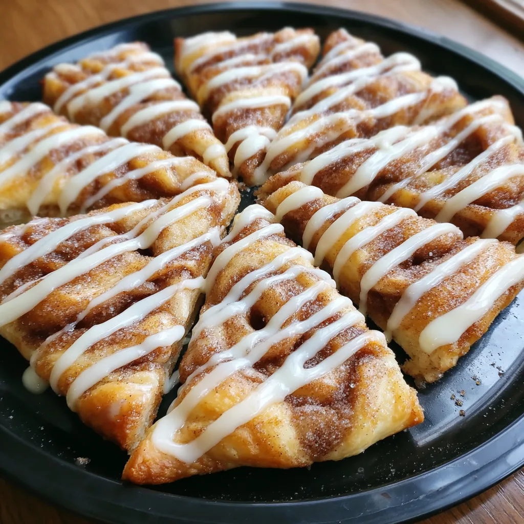 Cinnamon-Sugar Pizza Made with Crescent Rolls