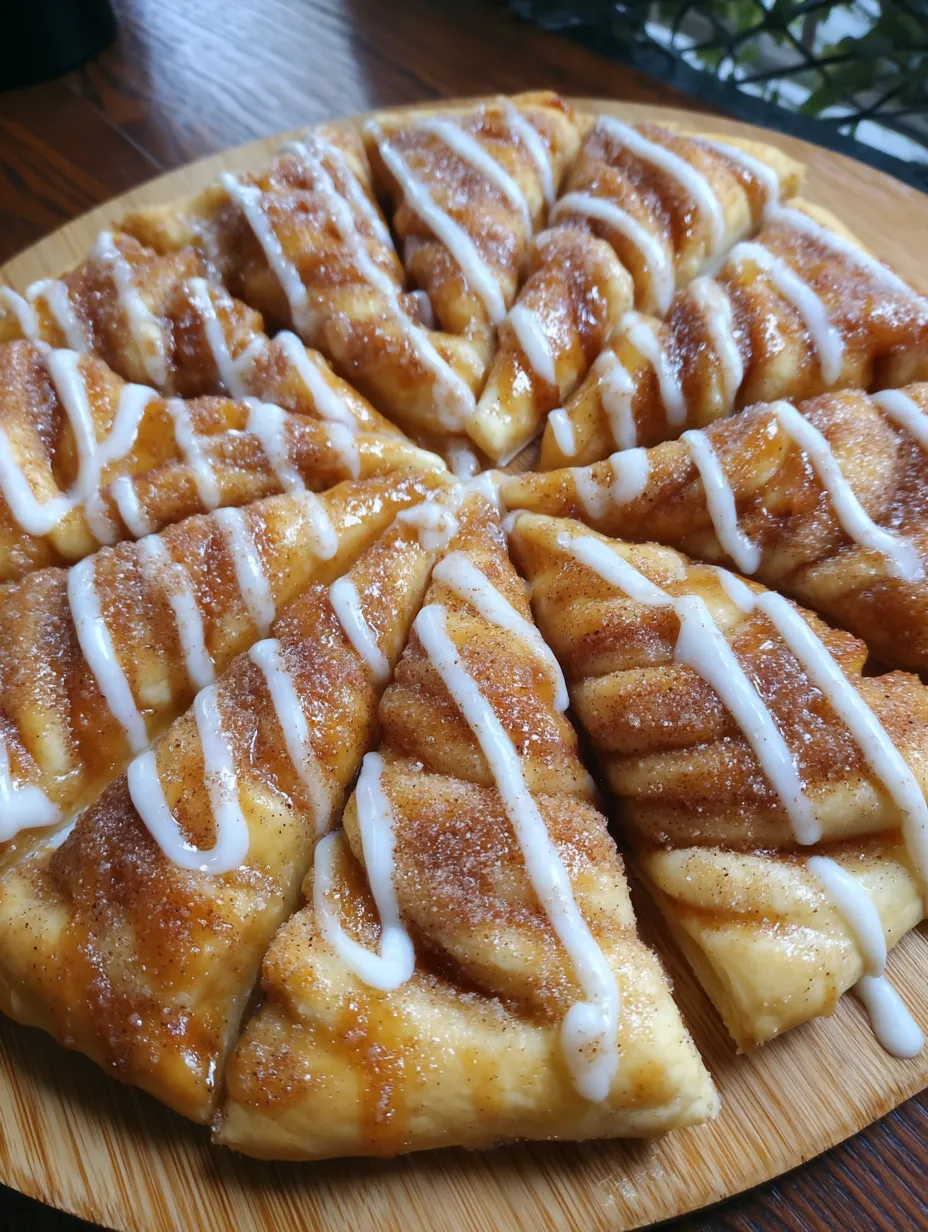 Cinnamon-Sugar Pizza Made with Crescent Rolls