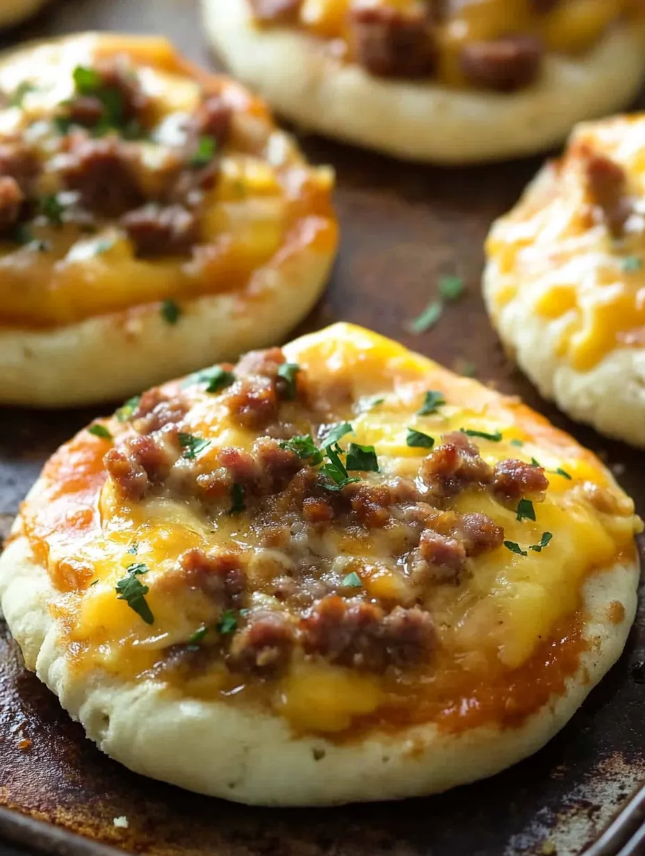 English Muffin Breakfast Pizzas